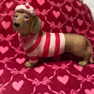 Striped Pink and White Dog Sweater